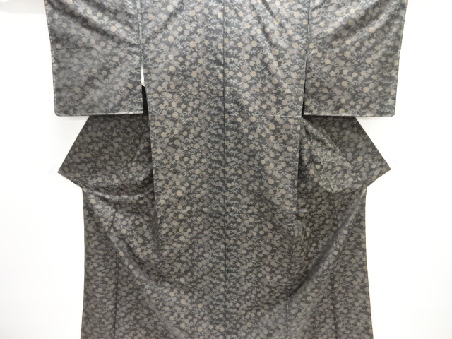 梅笹模様織出し本場泥大島紬着物